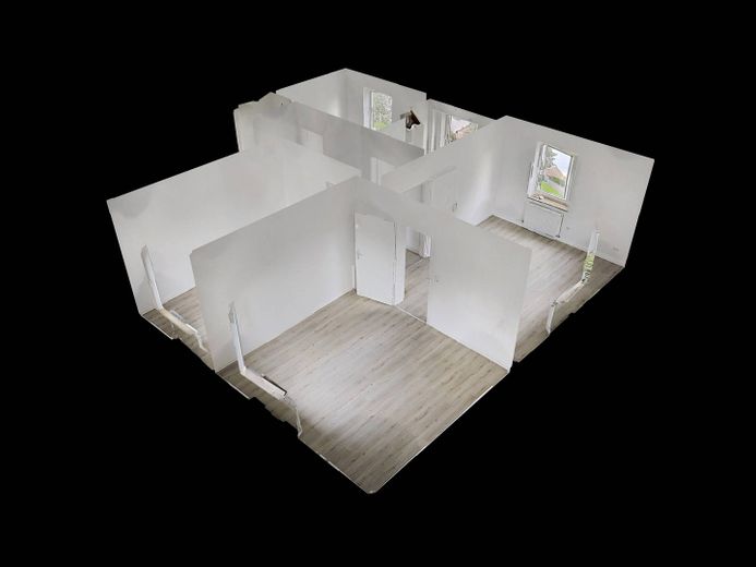 Helle 3-Zi.-Whg. mit Wannenbad in fußläufiger Nähe zum Stadtzentrum – 3D-Ansicht Grundriss