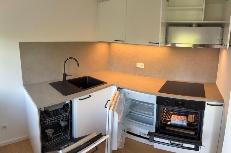 Helle 1-Zimmer-Wohnung inkl. EBK und Balkon - Erstbezug nach Sanierung – Küche