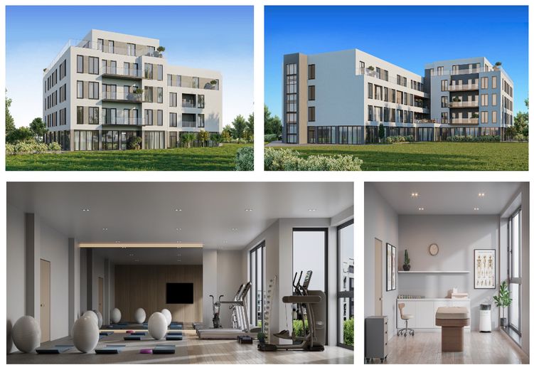Op 01.10.26!!! Woningbouwgrond: 7.615 m² BVO met bouwvergunning. – Genehmigte Planung