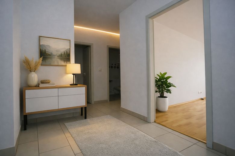 Provisionsfrei zum Sofortbezug: Attraktive, sonnige 3 Zi-Wohnung im Deutschherrnviertel – Flur