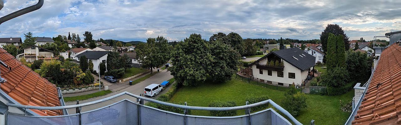 Balkon Süd Panorama Ausblick