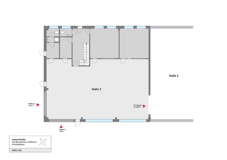 Grundriss Halle 3 EG