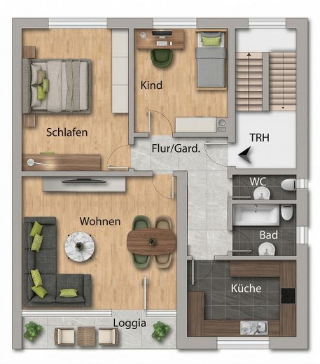 Grundriss Obergeschoss