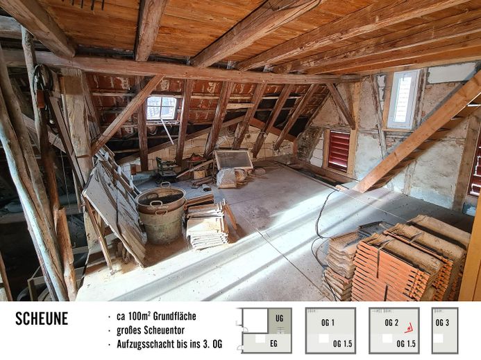 Zweiter Stock in der Scheune