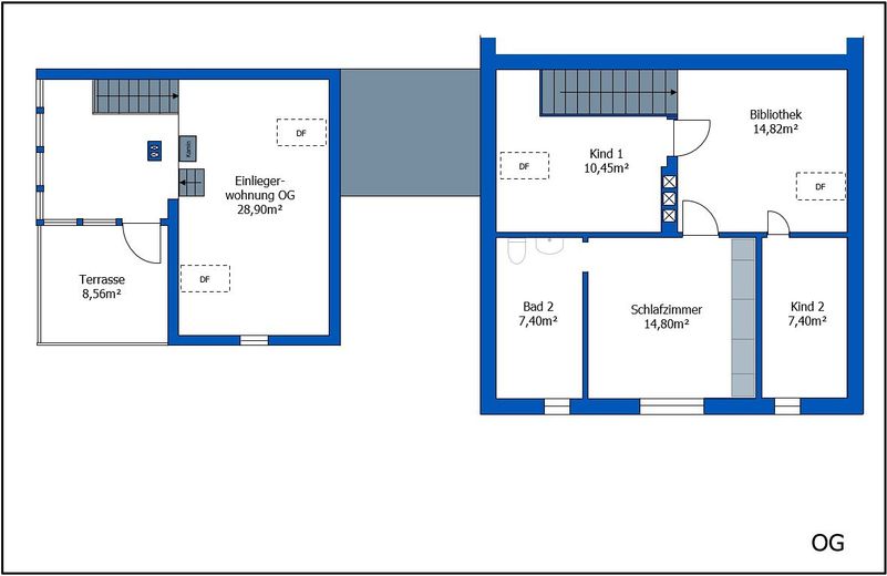 Charmante Doppelhaushälfte mit großem Grundstück und Einliegerwohnung oder Ferienwohnung – Foto 11