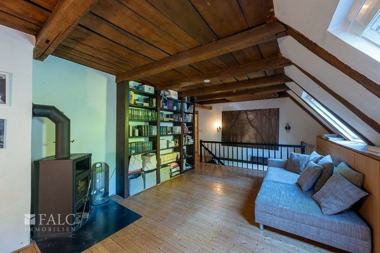 Landhaus am Wasser - inmitten natürlicher Ruhe – Weiterer Raum mit Kamin
