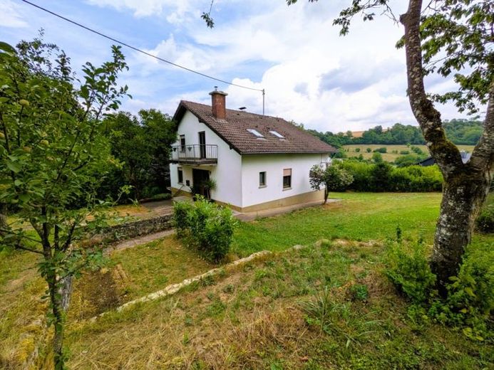Freistehendes Einfamilienhaus mit 2 Garagen & großem Naturgarten in ruhiger Ortsrandlage von Mülbach – Foto 1