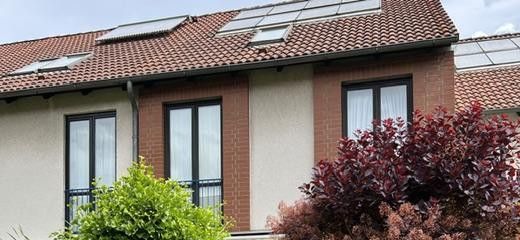 Reihenhaus vom Garten aus 