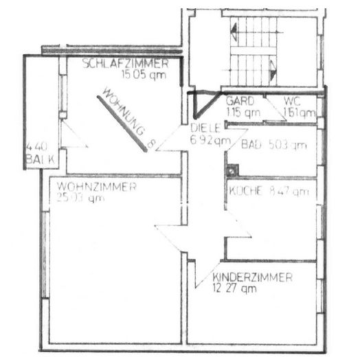 Schöne 2,5-Zimmer Wohnung im 3. OG mit Einbauküche, Balkon und Garage – Foto 12