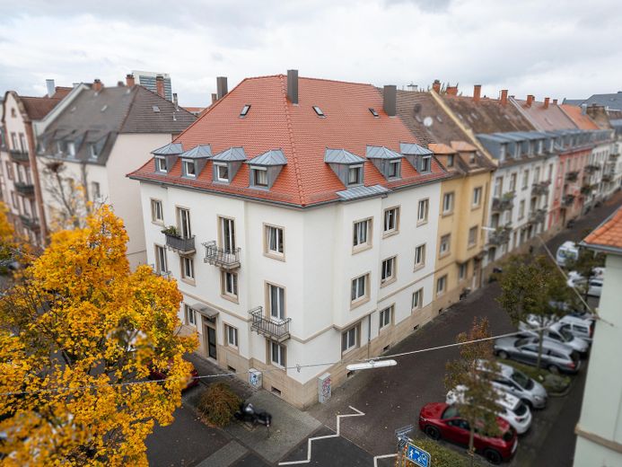 Bez prowizji! Urocze wynajęte 2-pokojowe mieszkanie w kamienicy (ok.51 m²)+balkon w Südweststadt – Ansicht Südwest