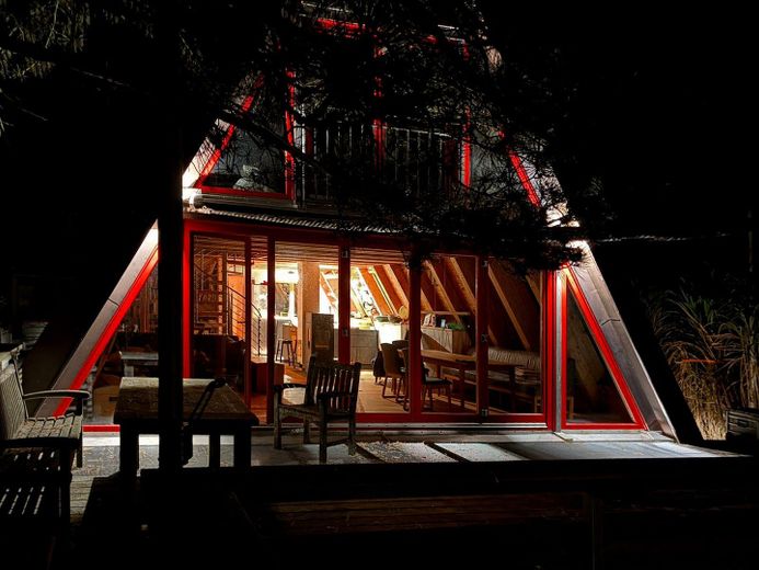 Haus bei Freising von privat – Abendstimmung Terrasse