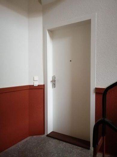 Erstbezug nach Sanierung – moderne 4-Zimmer-Wohnung mit Balkon und Blick ins Grüne – Wohnungseingang