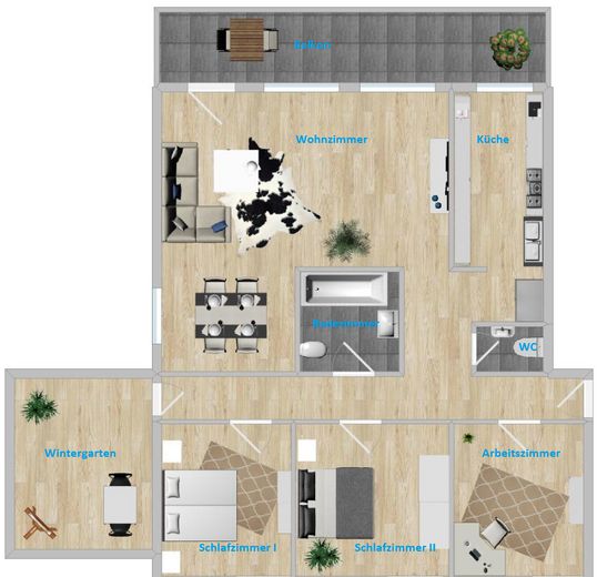 110 m² Wohnkomfort: Helle, sanierte 4-Zimmer-Wohnung mit Balkon – Foto 8