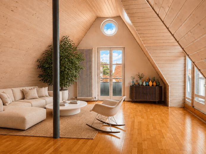 Über den Dächern von Feudenheim – charaktervolle Maisonette mit Dachstudio, Balkon und Homeoffice – Foto 1