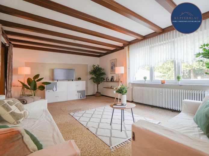 Stilvolle Doppelhaushälfte mit Gartenidylle in Bad Honnef-Selhof – Wohnzimmer EG