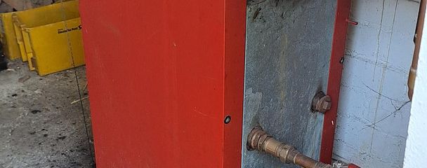 Anbau mit Festbrandkessel