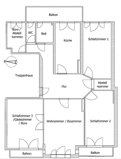 Möbliert & all inclusive: 4,5-Zimmer-Altbauwohnung Hamburg-Neustadt ab Nov '26 – Foto 19