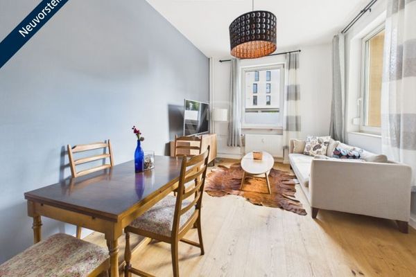 Unpack your suitcase & feel at home: Modernized, fully furnished 3-room dream apartment with balcony in Veilhof