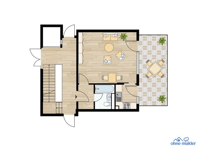 Maxvorstadt: Ruhige 1-Zimmer-Gartenwohnung in Toplage – nur 3 Min. zur U-Bahn! – Foto 1