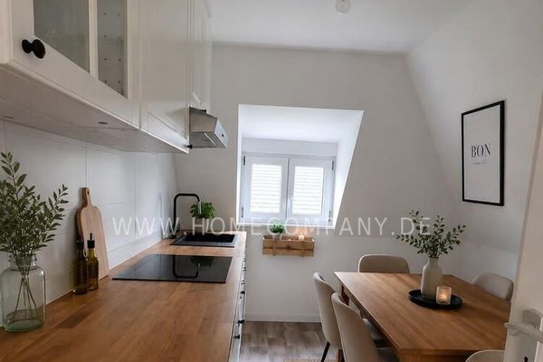 Gemütlich möblierte 2-Zimmer-Wohnung im Scandi-Stil in Allach-Untermenzing