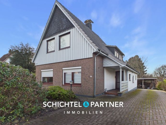 Hambergen | Freistehendes Einfamilienhaus mit Kamin und großem Grundstück – Foto 1