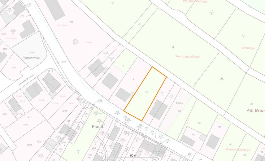 933 m² Baugrundstück - Südlage in 53474 Heppingen – Flurkarte 2 ©GeoBasis-DE