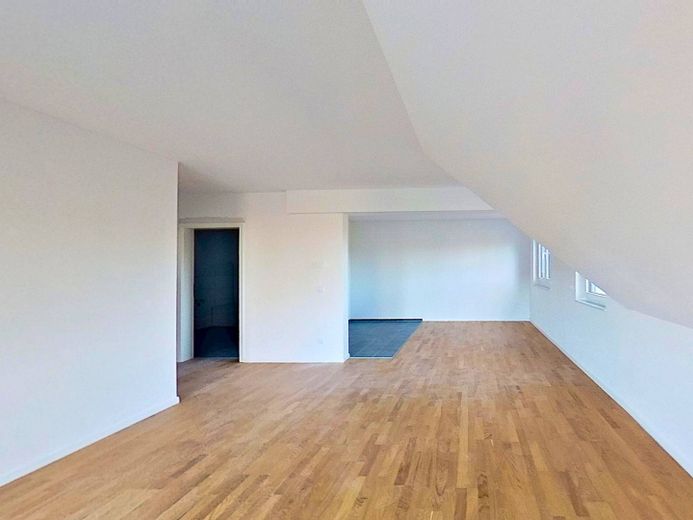 **PREMIÈRE OCCUPATION exclusive** Appartement moderne de 3 pièces au rez-de-chaussée avec BALCON dans un écrin de verdure – Ansicht I: Wohn- und Esszimme…