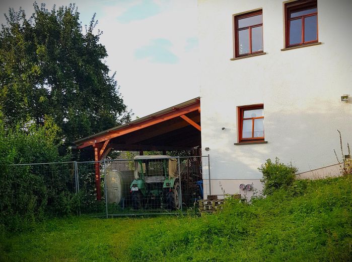 Carport f. Holz,W- Zisternen