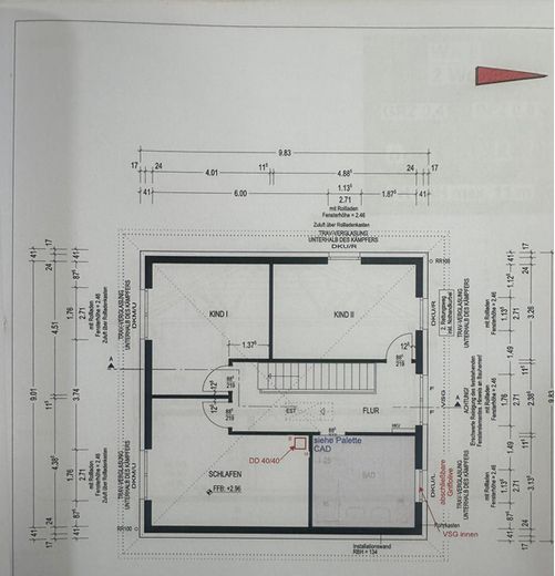Villa cittadina – Obergeschoss - Grundriss