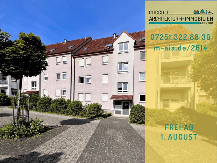Bes. 10.7.: Helle Wohnung mit West‑Balkon und Stellplatz in ruhiger Lage – für eine Einzelperson – Foto 1