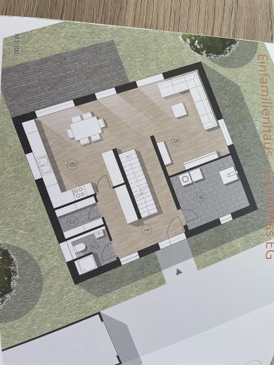 Neuwertiges und modernes Haus in Traumlage – Grundriss Erdgeschoss
