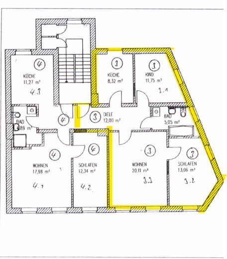 Grundriss - 1. OG und 2. OG