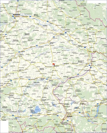 Lageplan Niederbayern  Eggenfelden