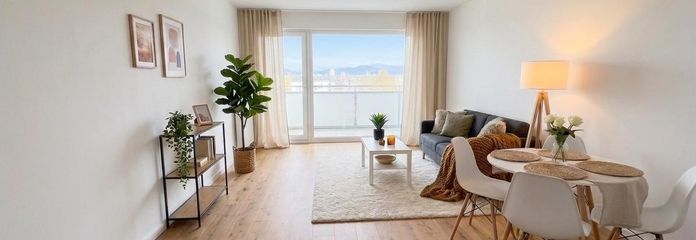 Traumhafte frisch sanierte 3-Zimmer-Wohnung – Wohnzimmer