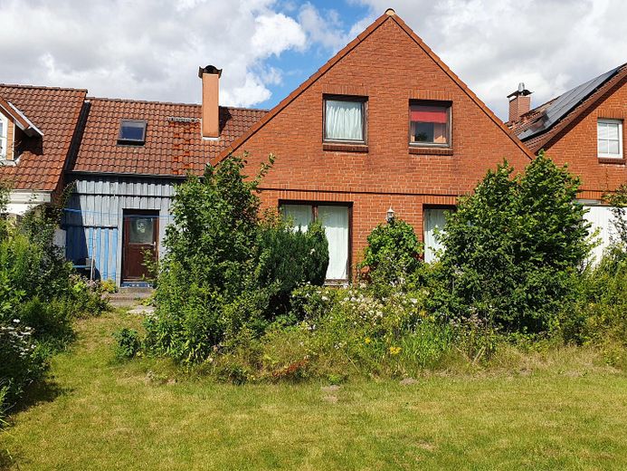 Eckernförde-Borby’de müstakil ev (sıra ev) – Rücksseite