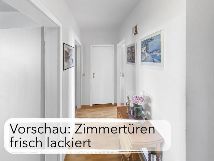 Frisch lackierte Zimmertüren!