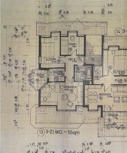 Helle 3-Zi.-Wohnung + West-Balkon & TG-Stellplatz – Foto 18