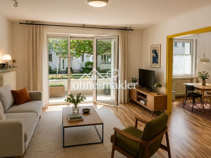 Helle 3-Zimmer-Wohnung in ruhiger Lage nahe UN-Campus und Bundesviertel – Foto 1