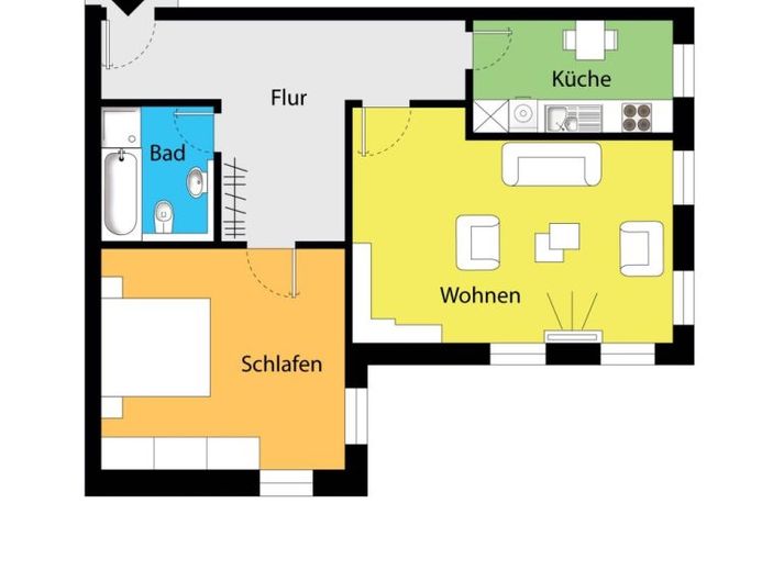 Ruhige Souterrainwohnung in zentraler Lage! – फोटो 1