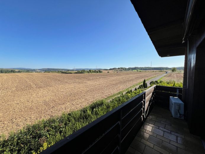 Ausblick Balkon Schlafzimmer