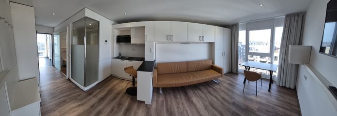 Küche und Wohnbereich