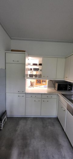 Küche mit Durchreiche Wg re. 