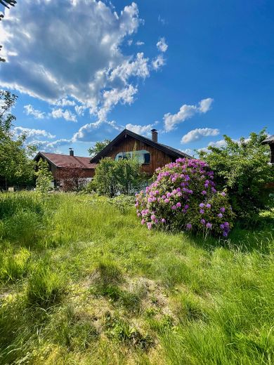 Teilbares Baugrundstück mit Bergblick – ideal für Doppelhaus/MFH oder EFH – Großzügiger Garten mit AB