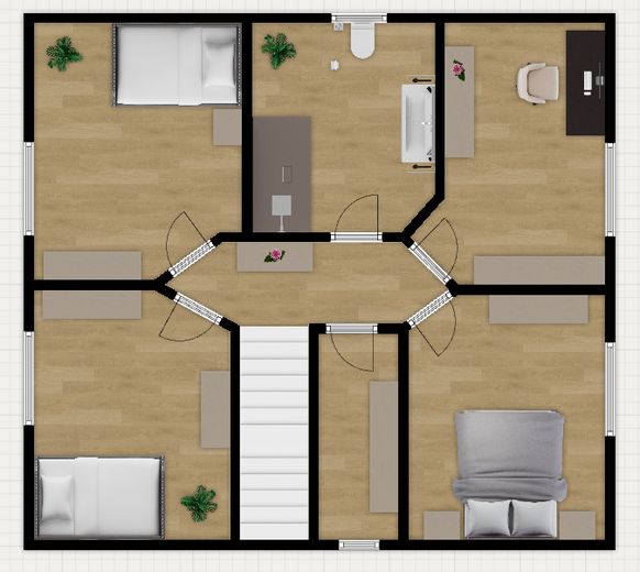منزل فريزي حديث بالقرب من الشاطئ – Grundriss OG