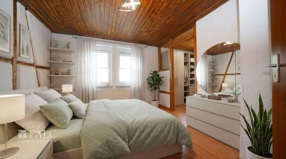 Renovierte Doppelhaushälfte in Altböckingen - FALC Immobilien Heilbronn – Schlafen Sie gut (2. OG)