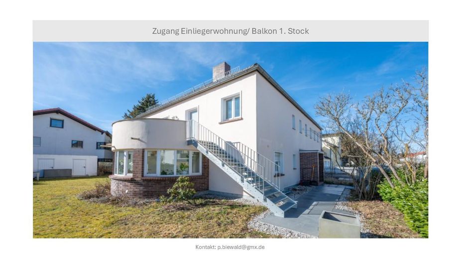 Lichtdurchflutetet, hochwertig möblierte 2- Zimmer Wohnung befristet – Einliegerwohnung 1. Stock