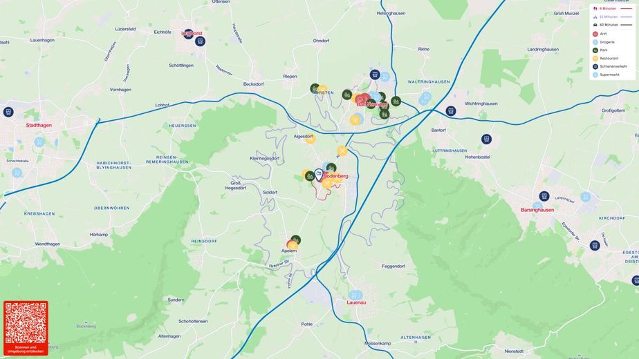 Ehemalige Praxis mit Terrasse- vielseitig nutzbar im Zentrum von Rodenberg – Lageplan (Makro)