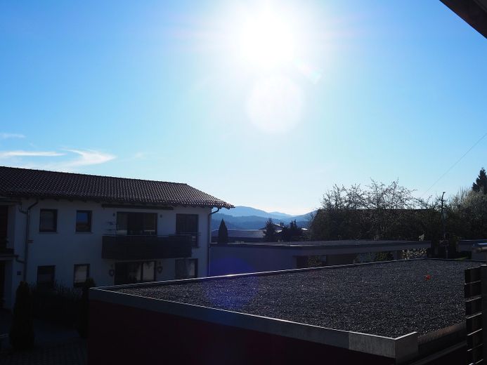 Ausblick vor Haustür