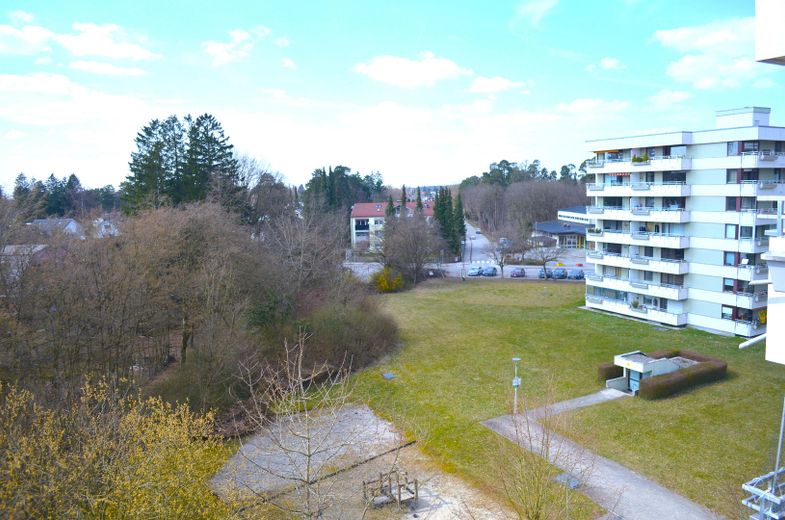 Blick vom Balkon nach Westen 