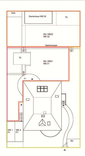 RUHIGE 5-RAUM WOHNUNG IN ZWEIFAMILIENHAUS MIT GARTENANTEIL – Lageplan Sondernutzungsflächen